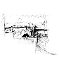 Lessingbr&uuml;cke Detail