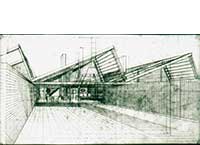 Entwurf für eine Wohnhausgruppe New York 1964