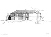 
Haus Fleischhauer, Stolpe, Gartenseite